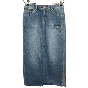 Vintage Y2K Union Bay Denim Maxi Skirt